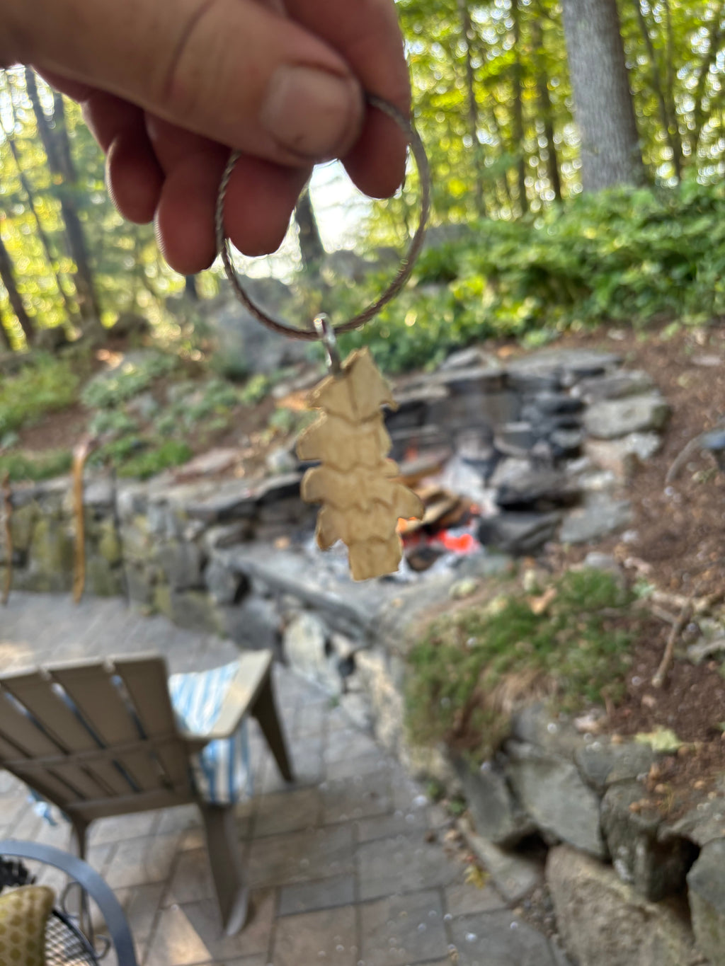 The bone tree keychain