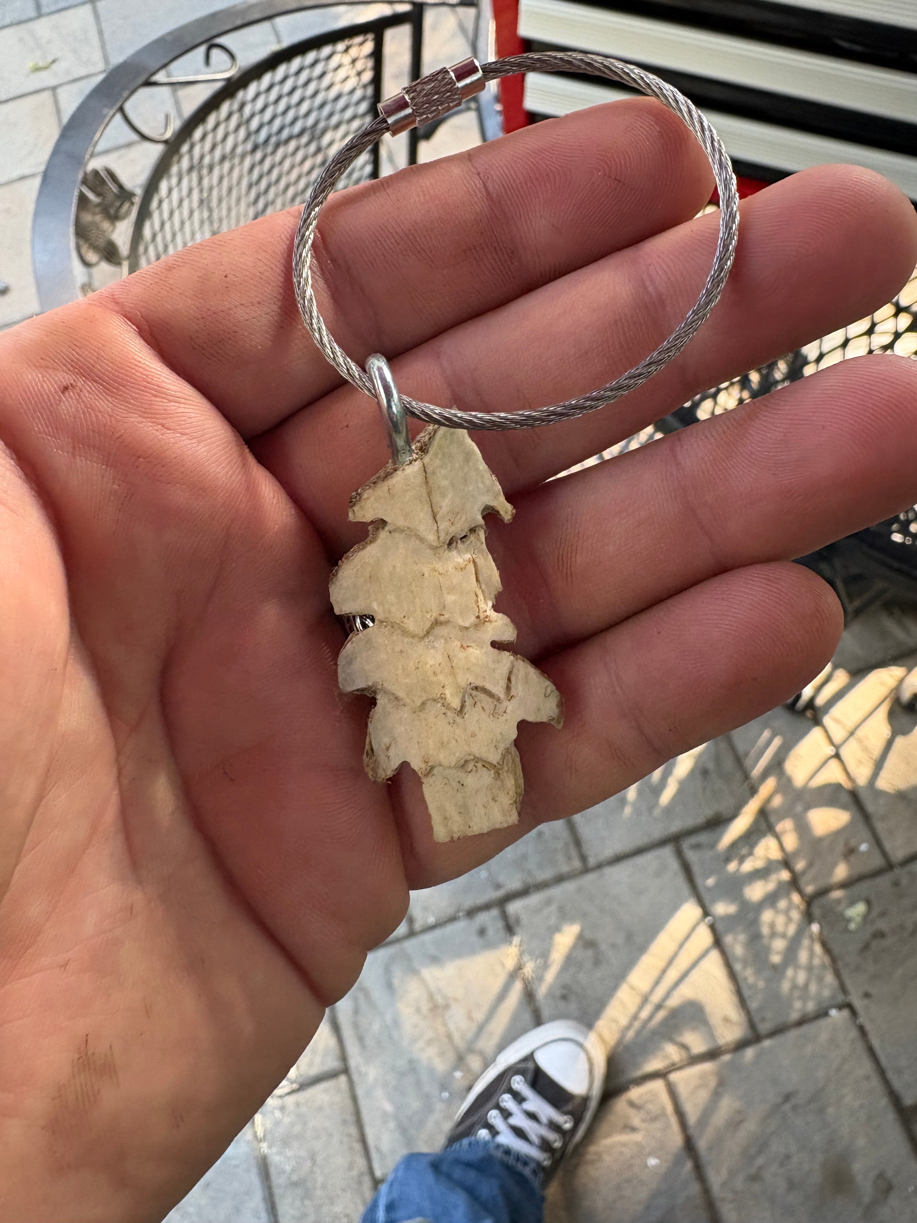 The bone tree keychain